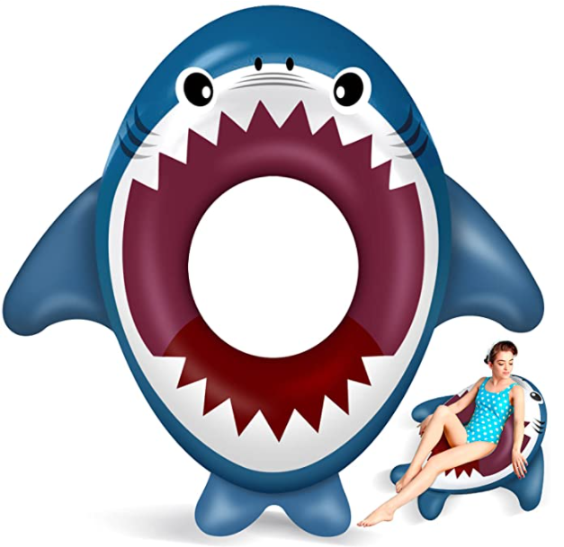 Inflatable Pool Float, 53 Inch Swim Tube Rings Beach Swimming Pool Floats Party Raft Floaties Toys for Kids Toddlers