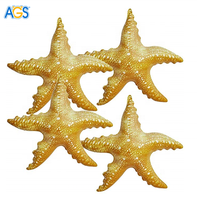 A group of inflatable starfish