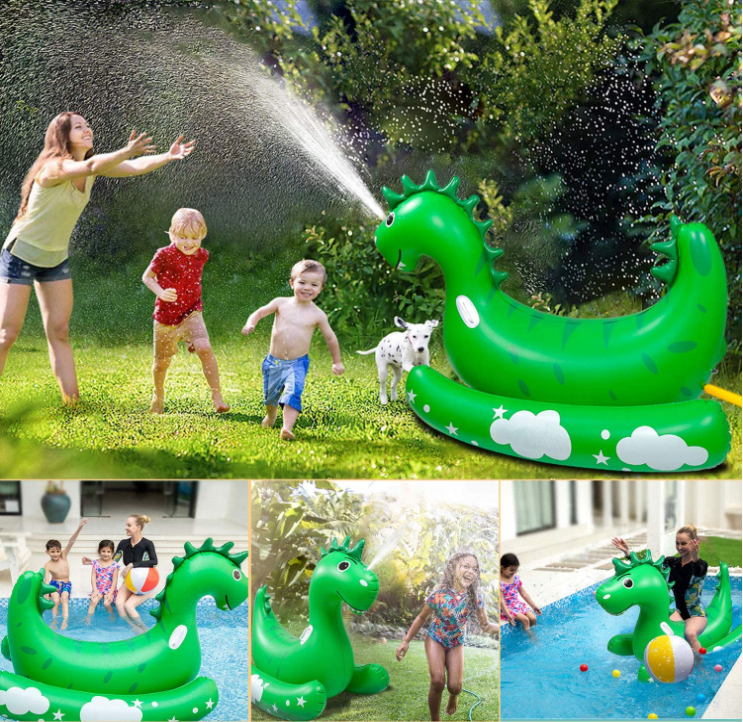 Inflatable dinosaur toy