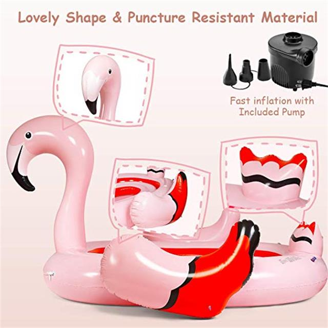 Inflatable flamingo pool