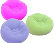 Inflatable plush sofa