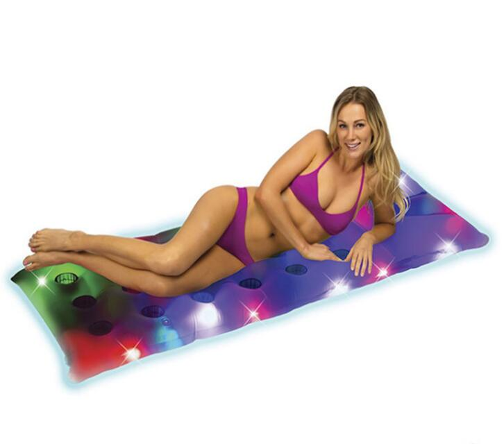 Led inflatable float row