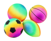 Rainbow inflatable PVC ball