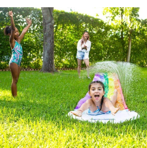 Rainbow water slide
