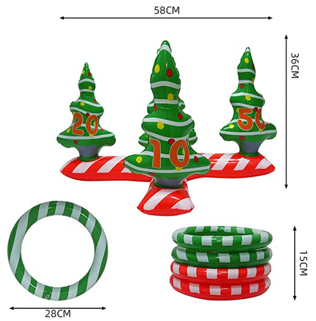 Toss ring game size