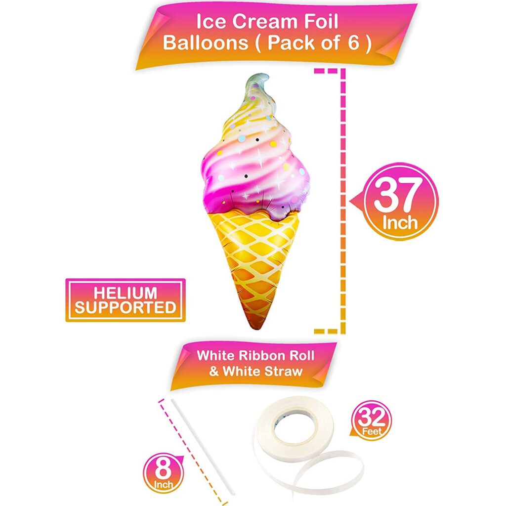Giant Inflatable Ice Cream Cons Set for Kids&Adults