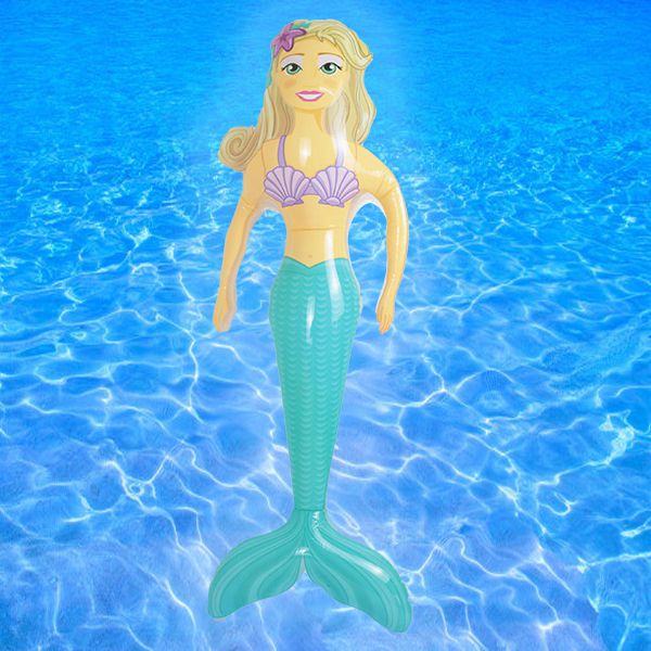 Giant beautiful cartoon Inflatable Mermaid for mermaid sea decor party