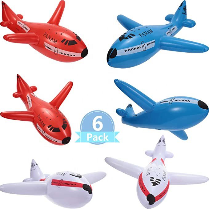 Inflatable Aircraft Cartoon Plane Airliner PVC Plastic Balloons Planes Toys Ballon Children