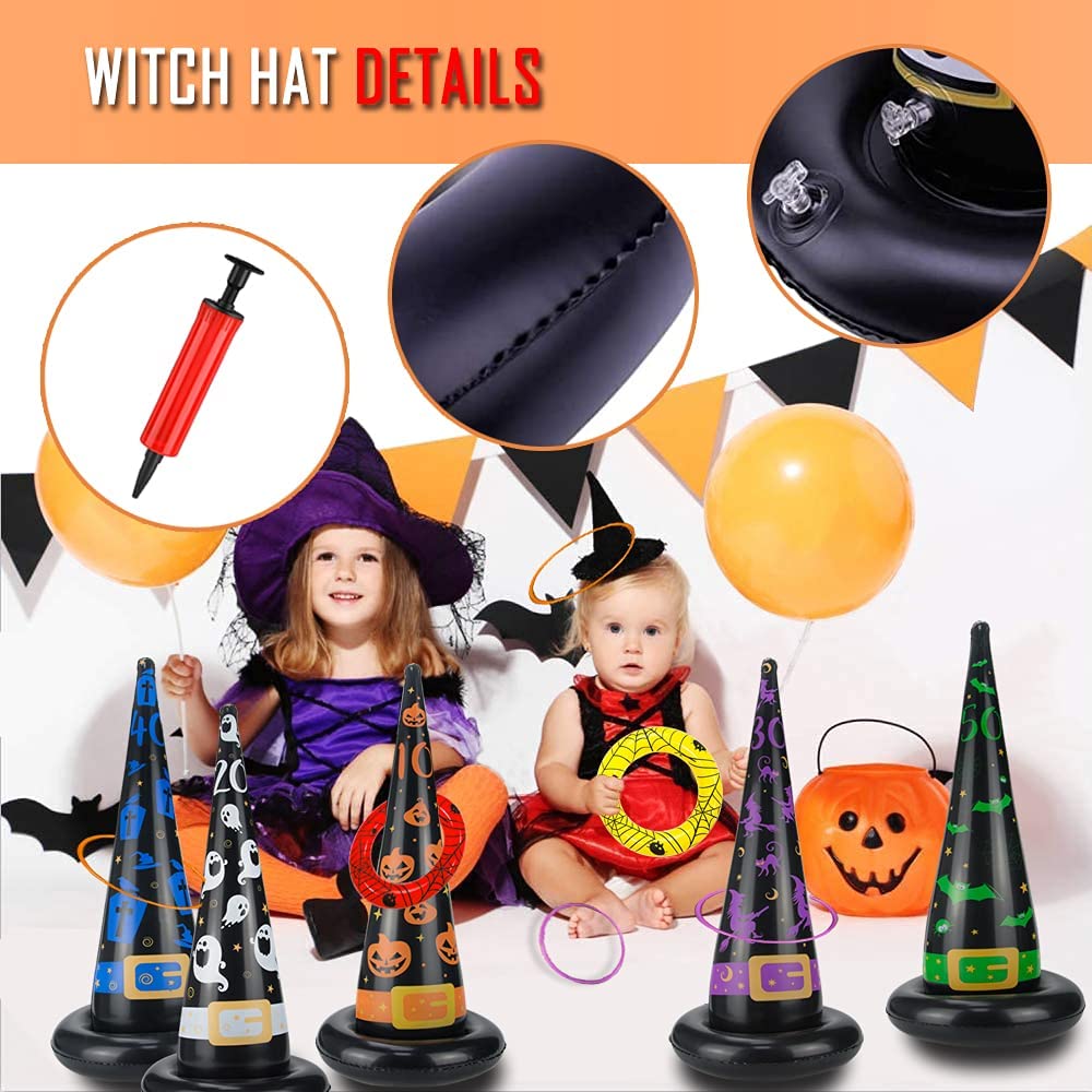 Inflatable Witch Hat Ring Toss Game Halloween Games