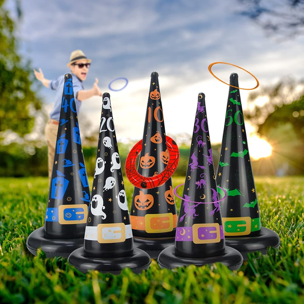 Inflatable Witch Hat Ring Toss Game Inflatable Witch Hat Ring Toss Game