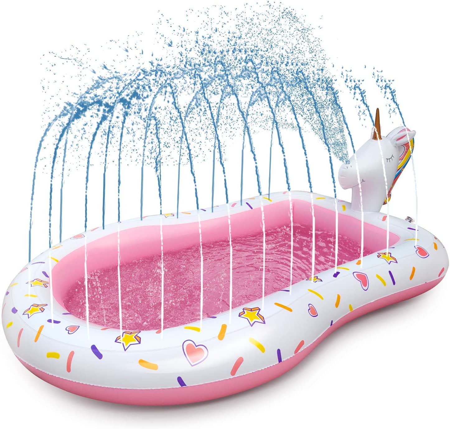 Splash Pad Inflatable Sprinkler Kiddie Pool
