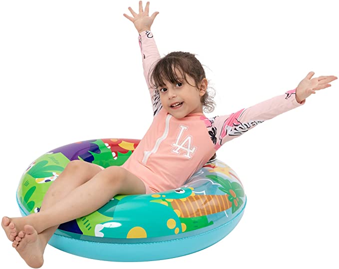 Swimming Pool Toys Colorful Swim Tube Float on the Water