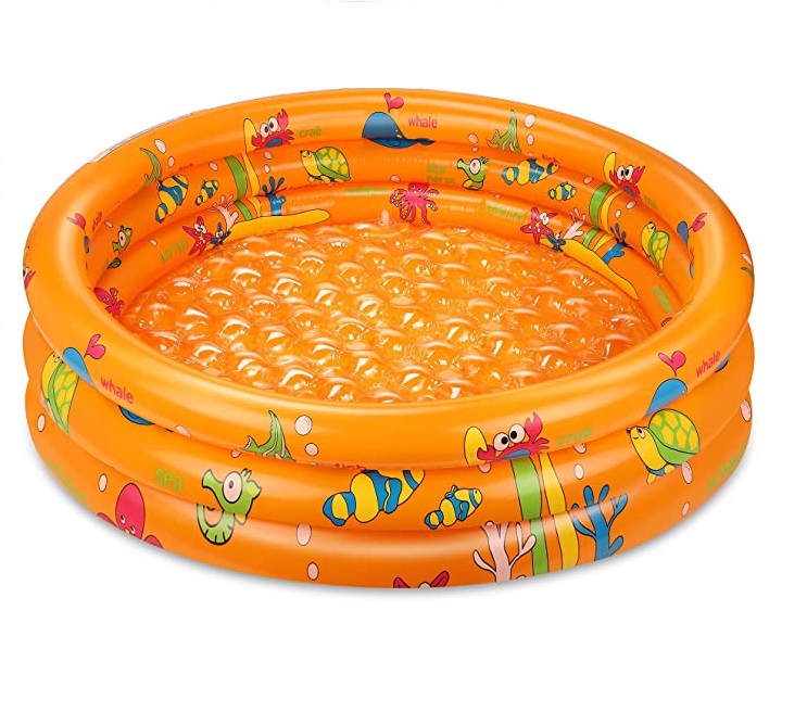 Kids Toddler Adults best way swimming pool Kiddie 3 Rings Inflatable Pool with Padded Bottom Kiddie Paddling Kids Toddler Adults best way swimming pool Kiddie 3 Rings Inflatable Pool with Padded Bottom Kiddie Paddling