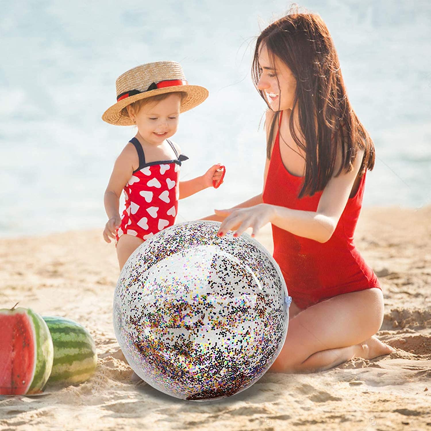 Inflatable balls Colorful Beach Ball children toys floating on the swimming pool water games for summer kids