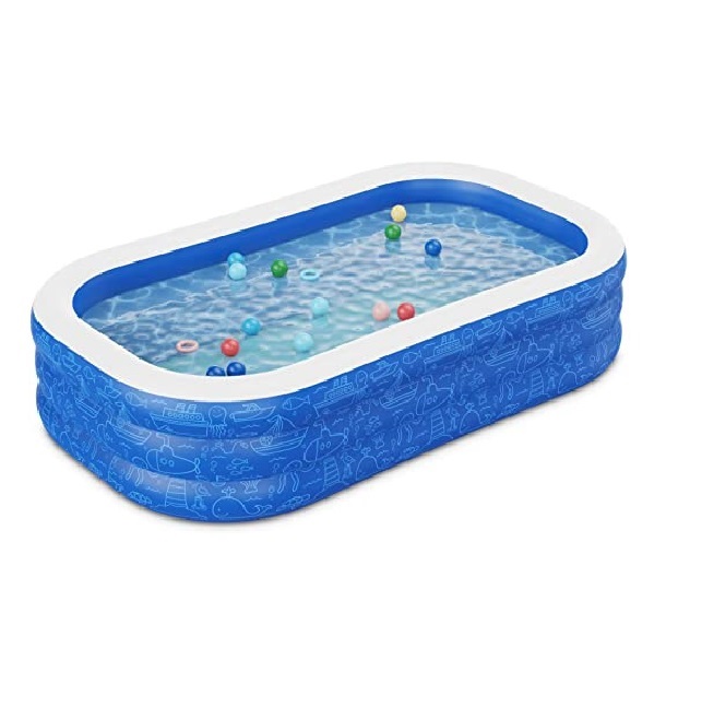 Swimming Inflatable Pool Family Blow Up Kiddie Pool Full-Sized Play Center for Kids Children Water Party Lounge Pool Swimming Inflatable Pool Family Blow Up Kiddie Pool Full-Sized Play Center for Kids Children Water Party Lounge Pool
