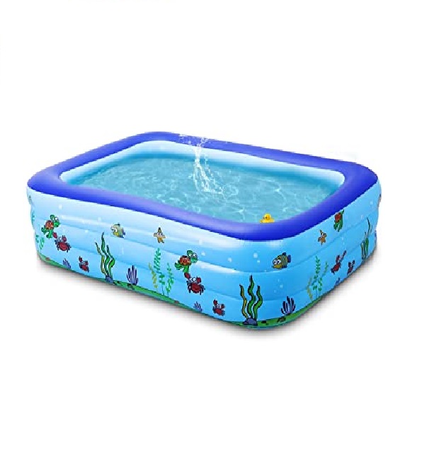 Large 103 x 69 x 24 Inch Inflatable Swimming Kiddie Pool Family Kids Adults Toddlers Babies Outdoor Garden Yard Use Large 103 x 69 x 24 Inch Inflatable Swimming Kiddie Pool Family Kids Adults Toddlers Babies Outdoor Garden Yard Use