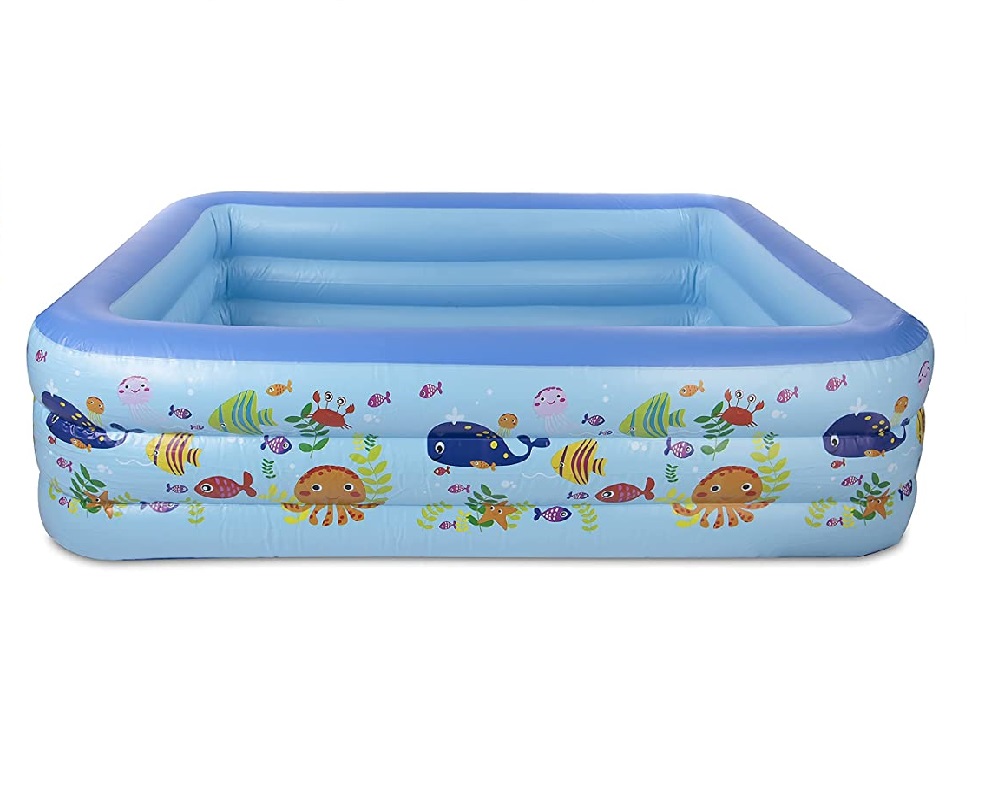 3 Ring Circles Swimming Pool Summer Water Party Kiddie Pool Outdoor Backyard Family Blow Up Pool for Kids Adults 83 X 55X 19 3 Ring Circles Swimming Pool Summer Water Party Kiddie Pool Outdoor Backyard Family Blow Up Pool for Kids Adults 83 X 55X 19