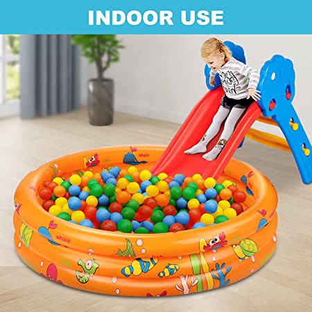 Kids Toddler Adults best way swimming pool Kiddie 3 Rings Inflatable Pool with Padded Bottom Kiddie Paddling