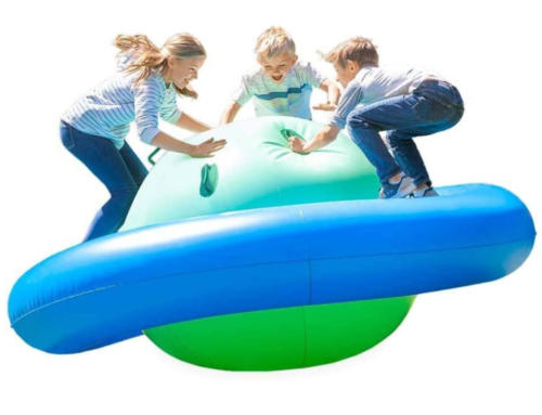 Rock With It Giant Inflatable Dome Rocker Bouncer with 6 Handles for Outdoor Active Play