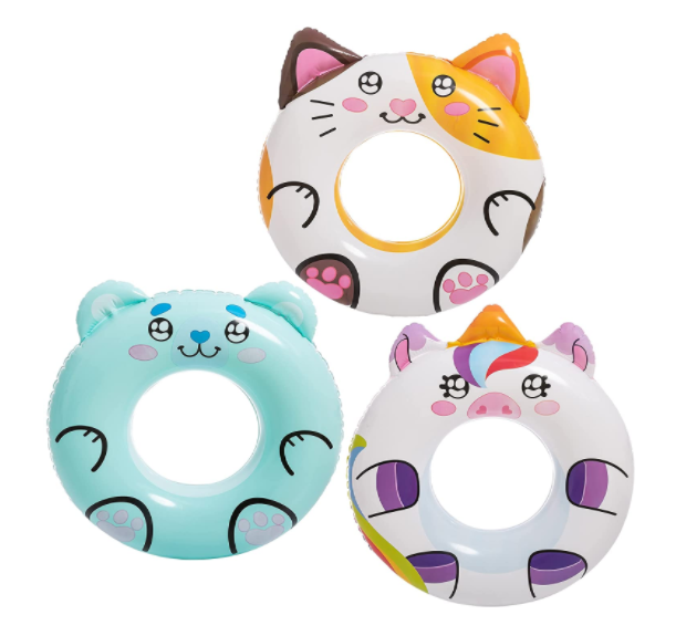 Summer Toys  Ring Changing Color Adults Inflatable Floats Swimming Ring Toys