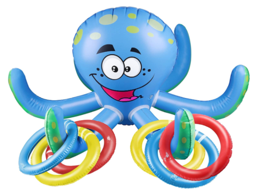Best-selling Funny Toys Inflatable Octopus Ring Toss Games for Outdoor Indoor or Party Toys gift