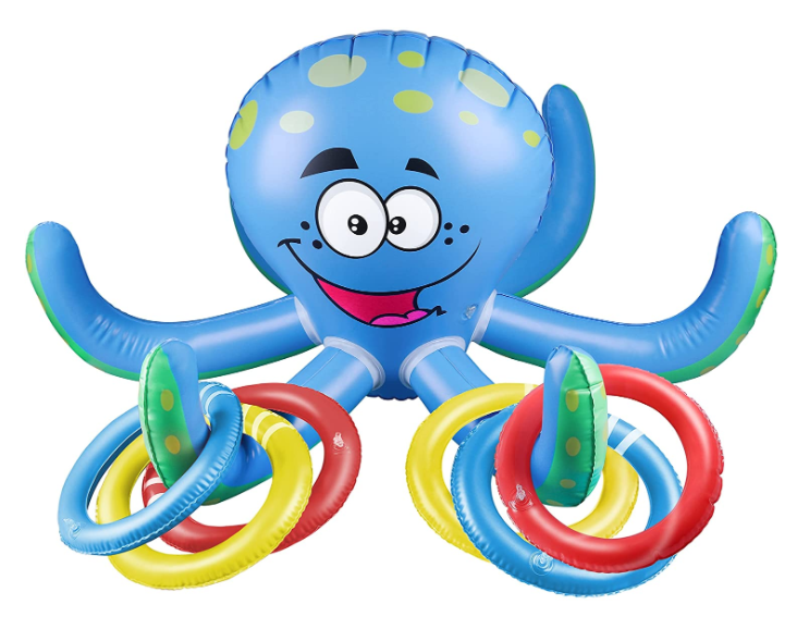 Best-selling Funny Toys Inflatable Octopus Ring Toss Games for Outdoor Indoor or Party Toys gift