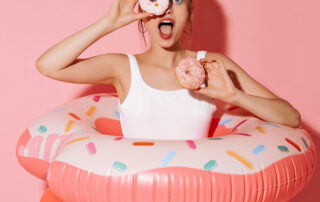 donuts and large swimming