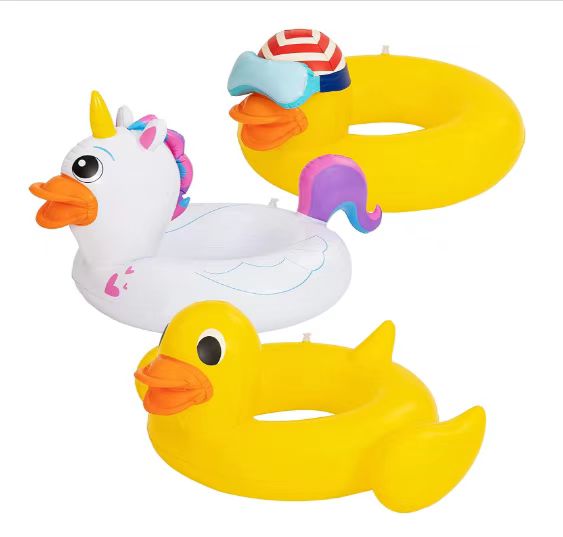 Kids Pool Float Swim Ring Unicorn Duck Inflatable Swim Tubes Swimming Pool