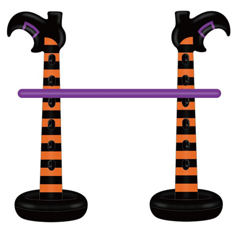 Inflatable Witch boots limbo game Inflatable Witch boots limbo game
