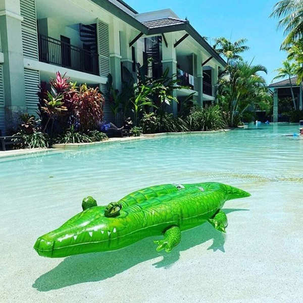 Green Inflatable Crocodile Float Green Inflatable Crocodile Float