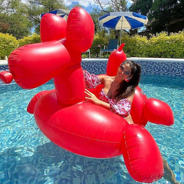Inflatable Balloon Dog Water Riding Toy Inflatable Balloon Dog Water Riding Toy